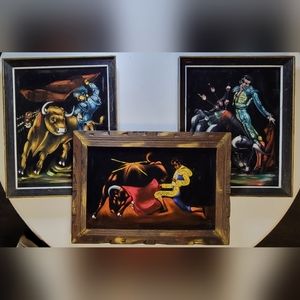 Vintage 70s 💃Matador💃 Velvet Paintings